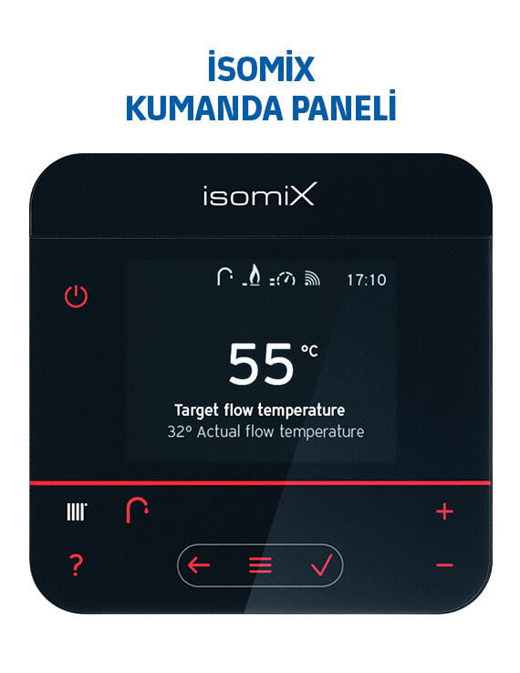 Demirdöküm İsomix30/35 kW (26.000 kcal/h) Premix Tam Yoğuşmalı Kombi