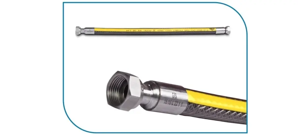 GFS 1/2''  Doğalgaz Flexi Ocak Bağlantı Hortumu  75 cm