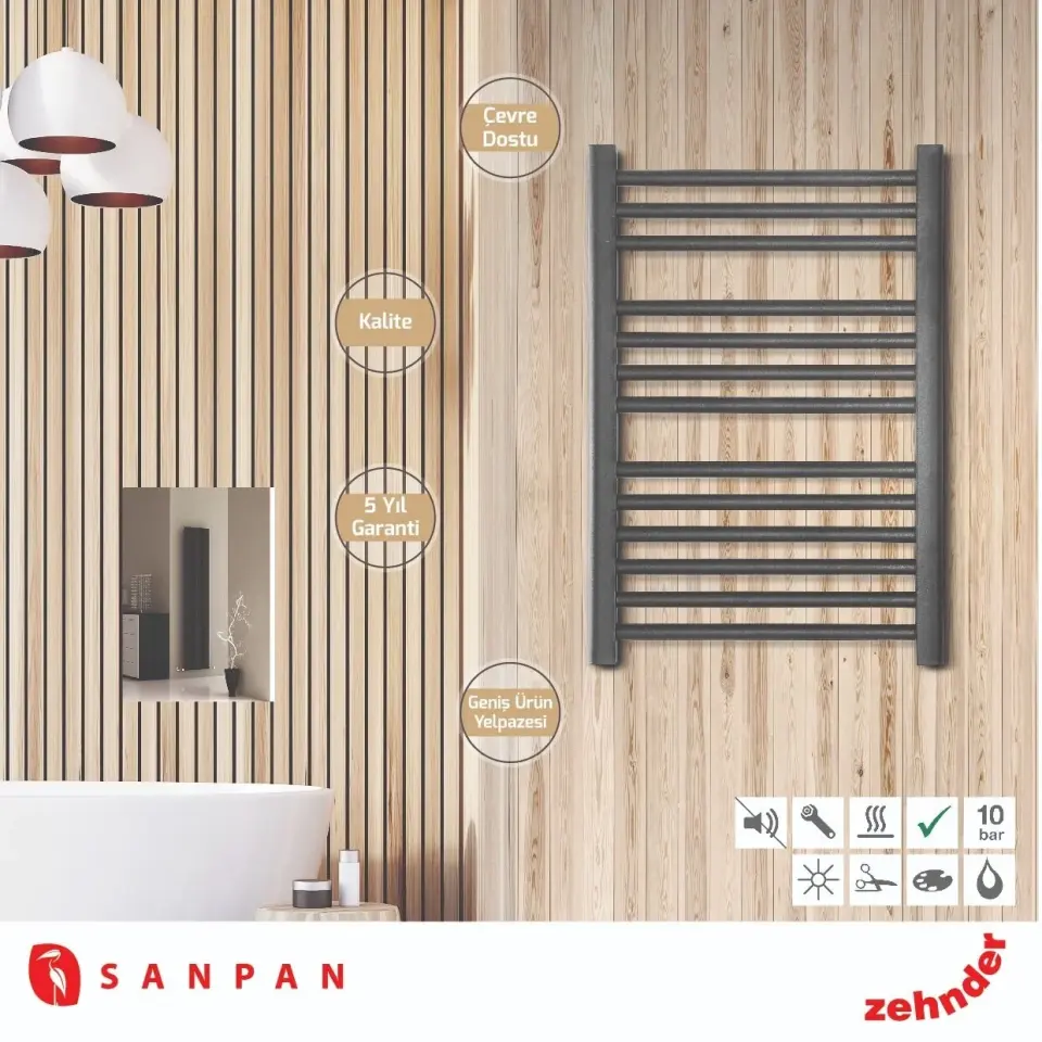 Sanpan 50x70 cm Siyah Havlupan