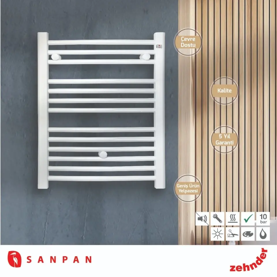 Sanpan 50x80 cm Beyaz Havlupan