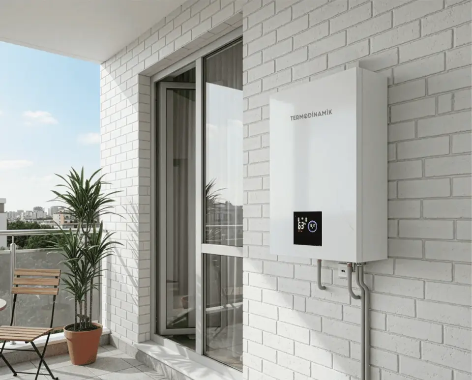 Termodinamik ECB 36 36 kW 400V Dokunmatik Panelli 3 Fazlı Elektrikli Kombi